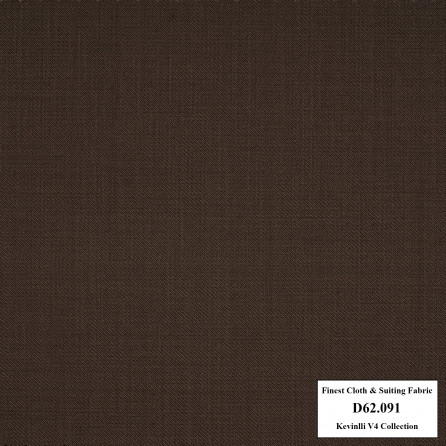 D62.091 Kevinlli V4 - Vải Suit 60% Wool - Nâu